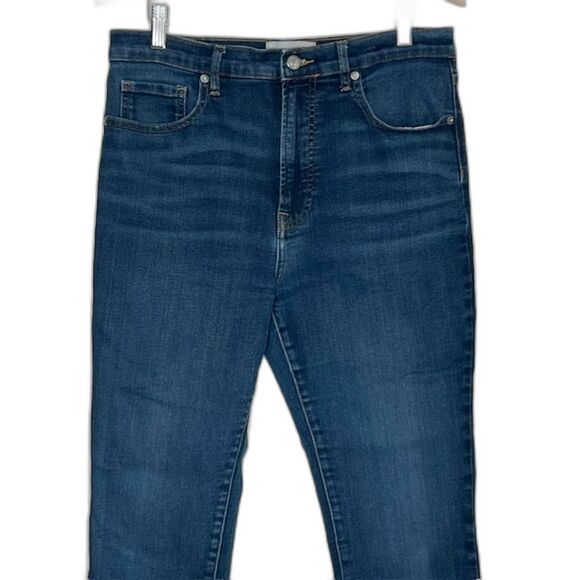 EVERLANE "THE HIGH RISE SKINNY JEAN" DARK WASH SIZE 31 ANKLE - Picture 4 of 11